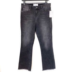 Free People Black Frayed Hem Jeans NWT-29